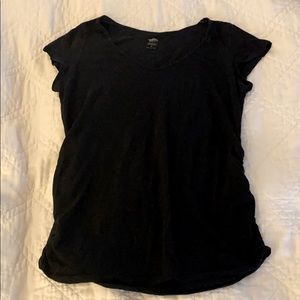 Black maternity tee